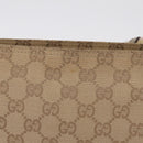 GUCCI GG Canvas Sherry Line Shoulder Bag Beige Gold 189749 Auth ka6574-3