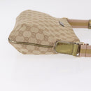 GUCCI GG Canvas Sherry Line Shoulder Bag Beige Gold 189749 Auth ka6574-4