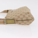 GUCCI GG Canvas Sherry Line Shoulder Bag Beige Gold 189749 Auth ka6574-6