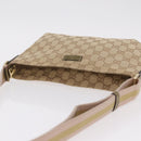 GUCCI GG Canvas Sherry Line Shoulder Bag Beige Gold 189749 Auth ka6574-14