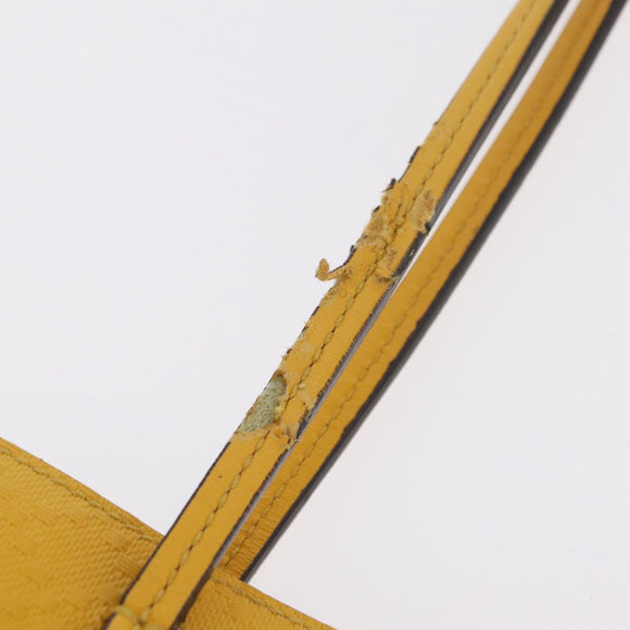 GUCCI Diamante Tote Bag Leather Yellow 353397 Auth ka6575