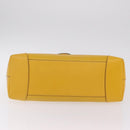 GUCCI Diamante Tote Bag Leather Yellow 353397 Auth ka6575-12