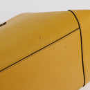 GUCCI Diamante Tote Bag Leather Yellow 353397 Auth ka6575-13