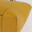 GUCCI Diamante Tote Bag Leather Yellow 353397 Auth ka6575-15