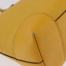 GUCCI Diamante Tote Bag Leather Yellow 353397 Auth ka6575-16