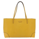 GUCCI Diamante Tote Bag Leather Yellow 353397 Auth ka6575-2