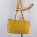 GUCCI Diamante Tote Bag Leather Yellow 353397 Auth ka6575-26