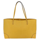 GUCCI Diamante Tote Bag Leather Yellow 353397 Auth ka6575-4