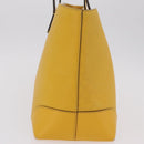 GUCCI Diamante Tote Bag Leather Yellow 353397 Auth ka6575-5