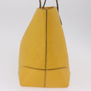 GUCCI Diamante Tote Bag Leather Yellow 353397 Auth ka6575-6