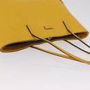GUCCI Diamante Tote Bag Leather Yellow 353397 Auth ka6575-7