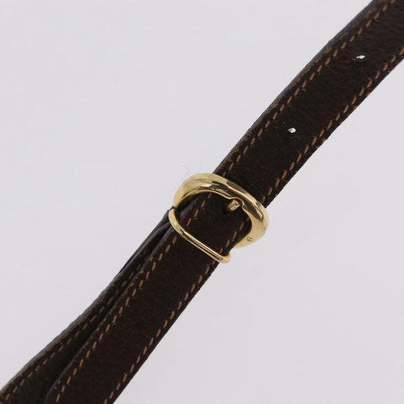 GUCCI GG Supreme Web Sherry Line Bag PVC Beige Gold 001 123 6177 Auth ka6578