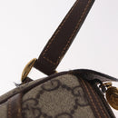 GUCCI GG Supreme Web Sherry Line Bag PVC Beige Gold 001 123 6177 Auth ka6578-10