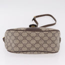 GUCCI GG Supreme Web Sherry Line Bag PVC Beige Gold 001 123 6177 Auth ka6578-8