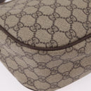GUCCI GG Supreme Web Sherry Line Bag PVC Beige Gold 001 123 6177 Auth ka6578-21