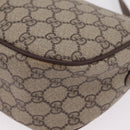 GUCCI GG Supreme Web Sherry Line Bag PVC Beige Gold 001 123 6177 Auth ka6578-22