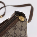GUCCI GG Supreme Web Sherry Line Bag PVC Beige Gold 001 123 6177 Auth ka6578-23