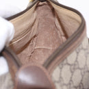 GUCCI GG Supreme Web Sherry Line Bag PVC Beige Gold 001 123 6177 Auth ka6578-26