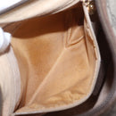 GUCCI GG Supreme Web Sherry Line Bag PVC Beige Gold 001 123 6177 Auth ka6578-29