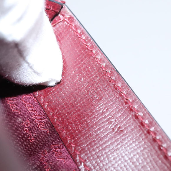 Cartier Must Line Clutch Bag Leather Bordeaux Gold Auth ka6579