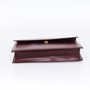 Cartier Must Line Clutch Bag Leather Bordeaux Gold Auth ka6579-5
