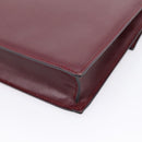 Cartier Must Line Clutch Bag Leather Bordeaux Gold Auth ka6579-8
