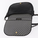 Christian Dior Chain Shoulder Bag Leather Black Gold Auth ka658-15