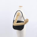 Christian Dior Chain Shoulder Bag Leather Black Gold Auth ka658-22