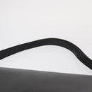 Christian Dior Chain Shoulder Bag Leather Black Gold Auth ka658-8