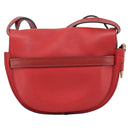 LOEWE Gate Bag Shoulder Bag Leather Red Gold Auth ka6580V-2