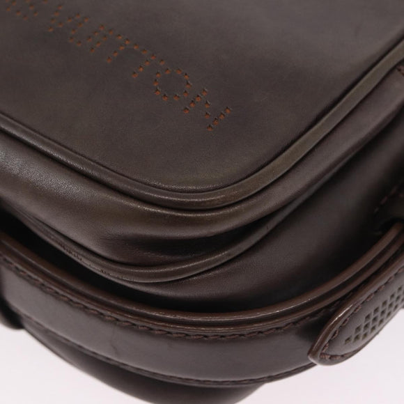 LOUIS VUITTON Cuir Bequia Trotteur MM Bag Leather Brown M95320 LV Auth ka6581V