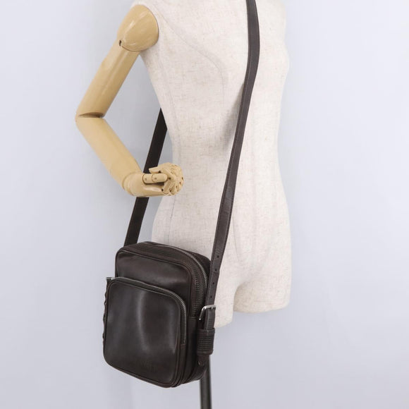 LOUIS VUITTON Cuir Bequia Trotteur MM Bag Leather Brown M95320 LV Auth ka6581V