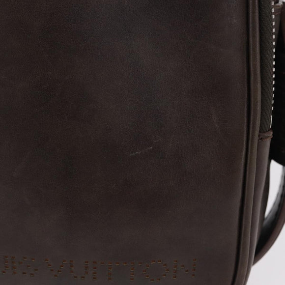 LOUIS VUITTON Cuir Bequia Trotteur MM Bag Leather Brown M95320 LV Auth ka6581V
