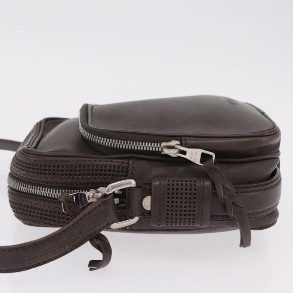LOUIS VUITTON Cuir Bequia Trotteur MM Bag Leather Brown M95320 LV Auth ka6581V