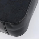 GUCCI GG Canvas Shoulder Bag Black Silver 001 3812 2123 Auth ka6584-10
