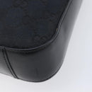 GUCCI GG Canvas Shoulder Bag Black Silver 001 3812 2123 Auth ka6584-12