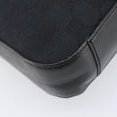 GUCCI GG Canvas Shoulder Bag Black Silver 001 3812 2123 Auth ka6584-13