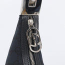 GUCCI GG Canvas Shoulder Bag Black Silver 001 3812 2123 Auth ka6584-15