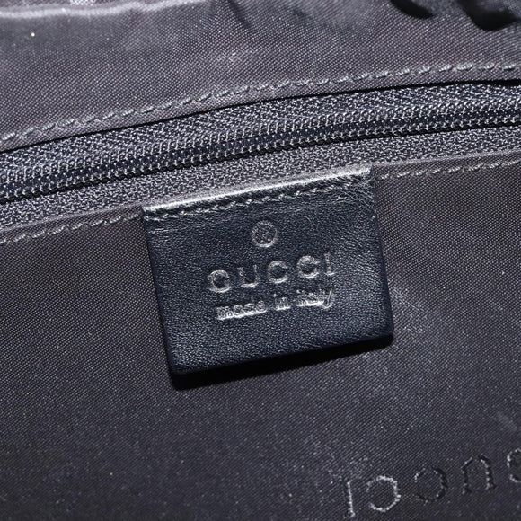 GUCCI GG Canvas Shoulder Bag Black Silver 001 3812 2123 Auth ka6584