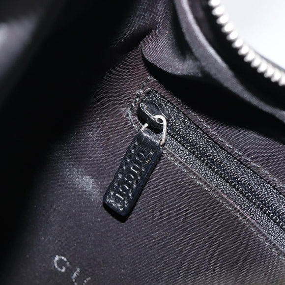 GUCCI GG Canvas Shoulder Bag Black Silver 001 3812 2123 Auth ka6584