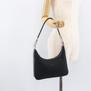 GUCCI GG Canvas Shoulder Bag Black Silver 001 3812 2123 Auth ka6584-25