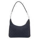 GUCCI GG Canvas Shoulder Bag Black Silver 001 3812 2123 Auth ka6584-3