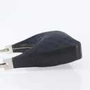 GUCCI GG Canvas Shoulder Bag Black Silver 001 3812 2123 Auth ka6584-5