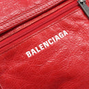 Balenciaga Explorer Shoulder Bag Leather Red 532298 Auth ka6586A-15