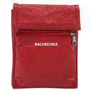 Balenciaga Explorer Shoulder Bag Leather Red 532298 Auth ka6586A-2