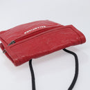 Balenciaga Explorer Shoulder Bag Leather Red 532298 Auth ka6586A-6