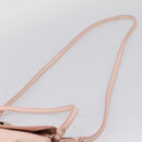 Chloe Lily Shoulder Bag Leather 2way Pink Gold Auth ka6587-15