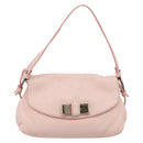 Chloe Lily Shoulder Bag Leather 2way Pink Gold Auth ka6587-13