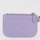 Balenciaga le cagoule Shoulder Bag Leather Purple Silver 671309 Auth ka6589M-24