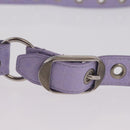 Balenciaga le cagoule Shoulder Bag Leather Purple Silver 671309 Auth ka6589M-9
